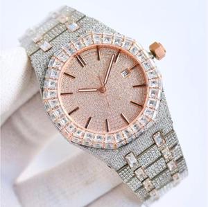 Luxury Men's Quartz <b>Watch</b> VVS Moissanite Diamond Two Tone Yellow White Premium Quality Iced <b>Mechanical</b> <b>Watches</b> Analog <b>Watch</b> - Product Image 1
