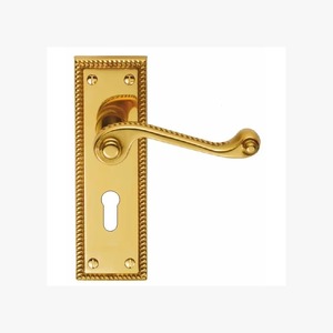 Most Selling Brass Lever <b>Lock</b> on Backplate Suitable for Home Office Hotel and Apartment <b>Door</b> Fittings Available At Good Price - Product Image 6