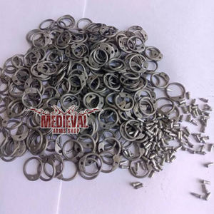Anillos de Acero Dulce de Alta Calidad Electrochapados para Proyectos DIY de Armadura de Malla, Crea Tu Propia Armadura Medieval Hecha a Mano, Proyectos de Metal para Pascua - Product Image 4