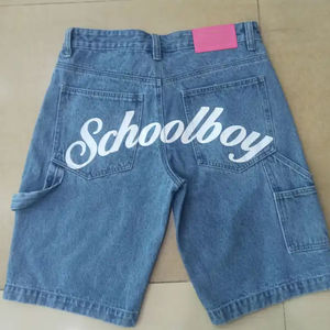 New Arrival OEM Summer <b>Men's</b> Denim Shorts With Unique Chrome Heart Design High Street Style Pants High Quality <b>Men</b> Short <b>Jeans</b> - Product Image 4