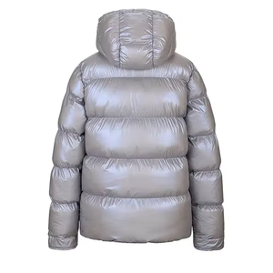 Veste matelassée réversible pour femme, confortable, en tissu imperméable, avec capuche, pour l'hiver et l'été, grande taille, fermeture éclair, coton, randonnée - Product Image 6
