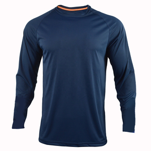 เสื้อเจอร์ซีย์ตกปลาผู้ชาย สีขาวล้วน ป้องกันรังสียูวี UPF 50+ เสื้อป้องกันแสงแดด แขนยาว สำหรับกิจกรรมกลางแจ้ง เดินป่า ว่ายน้ำ วิ่ง - Product Image 1