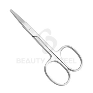 Ciseaux à ongles mats argentés de qualité supérieure avec bord incurvé professionnel et poignées ergonomiques larges pour une précision professionnelle en salon - Product Image 5