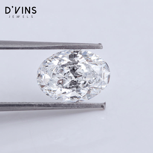 D'vins Jewels ห้องปฏิบัติการเต็มไปด้วย1.5กะรัตความชัดเจน VVS2เพชรทรงวงรีเจียระไน - Product Image 2
