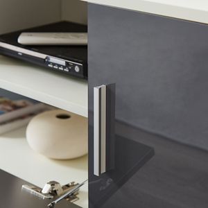 ตู้วางทีวีพร้อมไฟ LED ดีไซน์ทันสมัย พร้อมรีโมทคอนโทรล สายไฟประดับตกแต่ง และช่องเก็บของ - Product Image 5