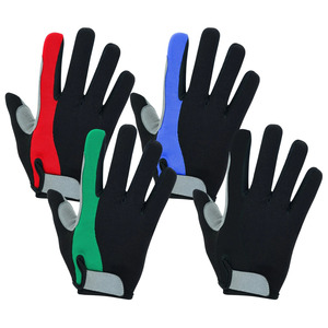 Gants de cyclisme à doigts entiers vert-gris unisexes, respirants, en polyester, anti-humidité, antidérapants, à enfiler - Product Image 6