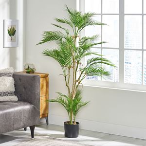 66.5 Inch Artificial Palm <b>Tree</b> Decorative Indoor <b>Outdoor</b> Living Feature - Product Image 3