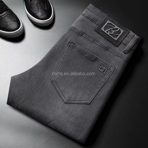 Hot Selling 2025 Spring/Summer New Lightweight Solid Breathable <b>Denim</b> Mid-rise Straight-leg Light Wash Casual Men's Jeans - Product Image 5