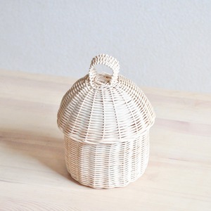 Cajas de ratán con tapa, plegables, con asa, cestas de almacenamiento tejidas a mano, precio de productor. - Product Image 6