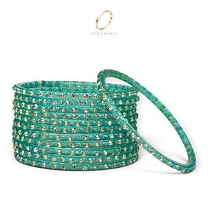 Bracelets en verre bleu goutte de pluie kashmiri pour femmes, très demandés, pour anniversaire, mariage, vente en gros et exportation - Product Image 2