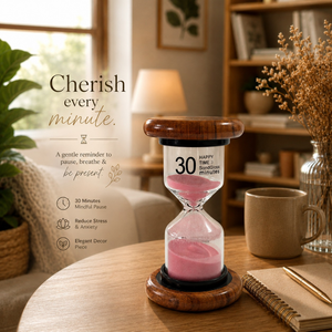 Premium 30 Minute Sand <b>Timer</b> Hourglass | Handcrafted Decorative Timekeeper for Home Office Study Desk Decor Gift XLX Edition Pro - Product Image 4