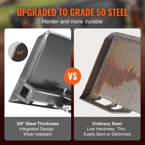 Piastra Adattatore Universale in Acciaio da 3/8'' per Attacco Rapido Skid Steer, Compatibile con Caricatore per Montaggio Skid Steer da 7000 libbre - Product Image 3