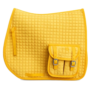 Tapis de selle pour chevaux de haute qualité, style saut, avec doublure en polaire et rembourrage en polyester, pour l'entraînement, en vente. - Product Image 4