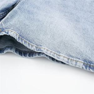 Shorts de mezclilla para mujer, clásicos, vintage, de cintura alta, azules, de pierna ancha, casuales, de verano, con bolsillos estilo cargo, Y2K - Product Image 4