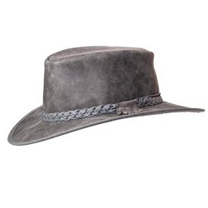 Unisex Gray Wool Suede Cowboy <b>Hat</b> Wide Brim Braided <b>Band</b> Casual Outdoor Spring Autumn Adult Fit 58-60CM New Style Luxury comfort - Product Image 3