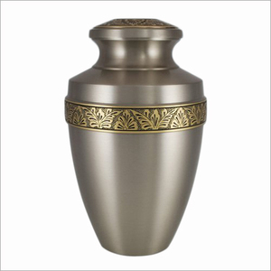 Urna Funeraria Personalizable Negra con Banda Dorada, Grabado, Adhesivo con Imagen Conmemorativa, Diseño Esmaltado para Guardar Cenizas Humanas - Product Image 4