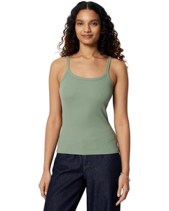 Camiseta sin mangas de algodón casual para mujer, top básico acanalado con tirantes finos, camisola de moda sin mangas para verano, ropa personalizada al por mayor - Product Image 1