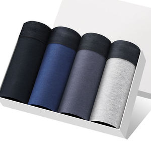 Calzoncillos Bóxer de Algodón Azul Marino para Hombre, Cómodos, Suaves, Transpirables, Tejidos, Lavables a Máquina, Lisos, de Prodigous International - Product Image 6