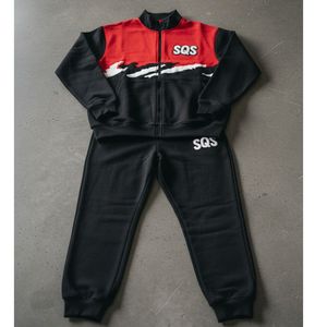 Ensemble de survêtement unisexe de haute qualité avec logo personnalisé, broderie, 2 pièces, 450 GSM, poids lourd, pantalon de survêtement et sweat-shirt pour hommes - Product Image 1
