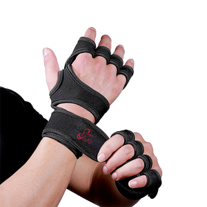 Guantes Transpirables para Levantamiento de Pesas con Soporte para Muñeca, Antideslizantes, para Entrenamiento en Gimnasio - Product Image 6