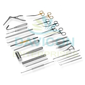 Juego de Instrumentos para Rinoplastia Walter, Instrumentos Quirúrgicos Manuales de Acero Inoxidable, Base DAVICON DE-14145 CE ISO Plata Clase I A+ - Product Image 3