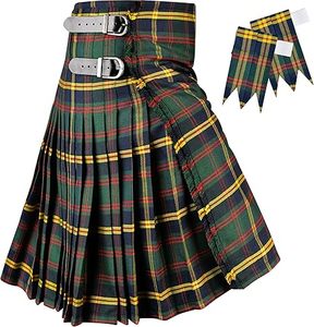 Kilt écossais pour homme Highland Redstone dans un motif tartan Campbell ancien - Product Image 2