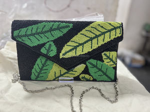 Bolso de mensajero bohemio de lona duradera para mujer, bolso de mano bordado con cuentas para fiesta de noche, bolso de hombro afgano indio para boda - Product Image 5