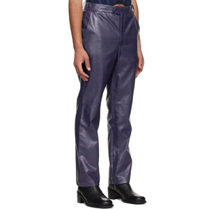 Wholesale Fashion Real <b>Leather</b> unisex Casual Pant High Quality Long Pants Genuine <b>Leather</b> Pants - Product Image 3