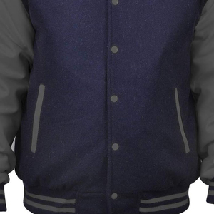Blouson universitaire de baseball personnalisé 2026 pour hommes, en tissu de laine, style Letterman, pour l'hiver, avec col montant et design urbain, vente en gros - Product Image 4