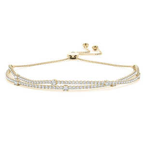 Pulsera de tenis de oro blanco brillante de primera calidad con diamantes cultivados en laboratorio de 5 quilates, corte brillante, claridad DEF VVS VS, 10 gramos - Product Image 5
