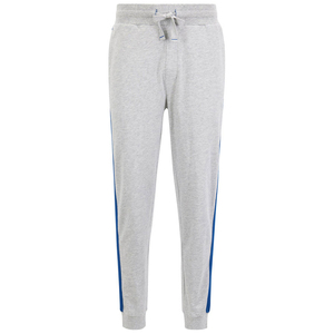 Survêtement gris bleu rayé pour homme, à capuche, fermeture éclair, manches longues, décontracté, sport, adulte, automne, respirant, 100% coton, coupe classique - Product Image 3