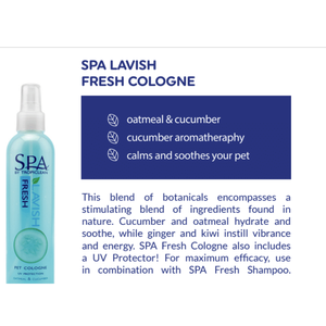 Colonia TropiClean SPA Lavish Fresh 8 para Mascotas - Product Image 1