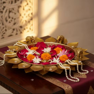 Metal <b>Candle</b> Bowl With <b>Floating</b> <b>Candle</b> Arrangement For Relaxing Home Ambience And Decorative Lighting Experience - Product Image 1