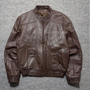 Veste bomber en cuir de haute qualité, grande taille, prix de gros, veste bomber en cuir, veste bomber en cuir la plus vendue - Product Image 6
