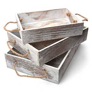 Plateau décoratif en bois naturel rectangulaire rustique fait main, emballage individuel, plateau en bois brillant pour la décoration alimentaire, plateaux faits à la main - Product Image 5