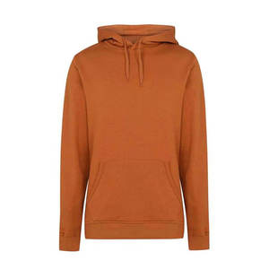 OEM Premium <b>Brown</b> Cotton <b>Fleece</b> Winter Oversized Eco-Friendly Hoodie Custom Logo Plain Streetwear Unisex Sweatshirt - Product Image 1