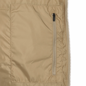 Nouvelle conception, prix abordable, veste matelassée pour homme de couleur beige unie, haute qualité, tissu 100% polyester, faible MOQ, doudoune rembourrée - Product Image 4