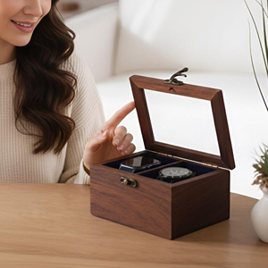 Organizador de Relojes de Madera de Lujo, Caja de Regalo de Madera para Relojes con Marca Personalizada por AYAANS - Product Image 4