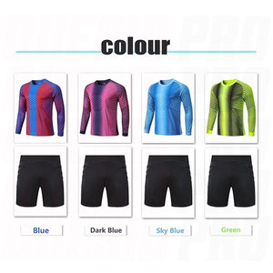 Camiseta de portero de fútbol para niños, uniformes de equipo juveniles para niños, conjunto de portero de manga larga para hombre con pantalones cortos a juego, transpirable - Product Image 5