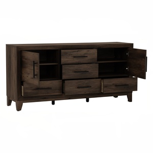 Modern 1.6M <b>Sideboard</b> Malaysian Oak Wooden <b>Storage</b> Cabinet Drawer <b>Sideboard</b> for Apartment and Hotel - Product Image 2