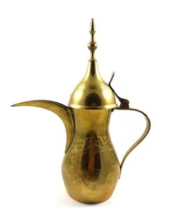 Classic Hospitality Arabic Metal Dallah Coffee Pot for Traditional Coffee Serving Home Use - Product Image 2