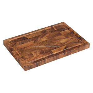 Tabla de cortar de madera gruesa hecha a mano, ecológica, apta para lavavajillas, tabla para charcutería y corte, cuchillos y accesorios de cocina - Product Image 1