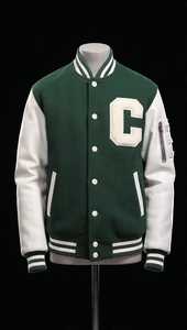 High Quality Varsity <b>jacket</b> for men with stand collar - Product Image 1