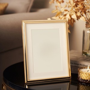 Cadre photo en métal doré de luxe, cadre photo moderne en aluminium pour accrocher au mur, à poser sur table, décoration intérieure, cadre photo de mariage - Product Image 1