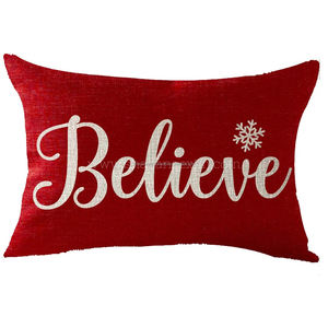 2024 luxe noël célébration housse de coussin à la main Vintage Festival motif lavable décor à la maison Souvenir cadeau pour x-mas - Product Image 1