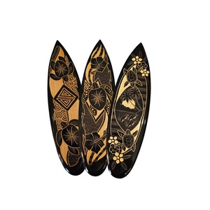 Planche de surf en bois de manguier sculptée à la main, 50 cm, design mixte, décoration murale, cadeau et artisanat d'Indonésie, <span class=keywords><strong>Bali</strong></span> - Product Image 5
