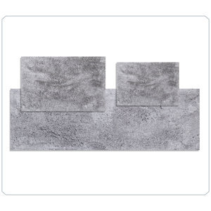 Juego de Alfombras de Baño de Lujo de 3 Piezas, Ultra Suaves, Antideslizantes y Absorbentes, Color Gris Plateado para Baño, Venta al Por Mayor - Product Image 4