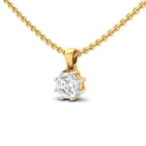 Charme octogonal personnalisé plaqué or avec diamant couleur D et pierre naturelle, bijoux pour hommes et femmes, certifié IGI, pour fiançailles, mariage, fête - Product Image 4