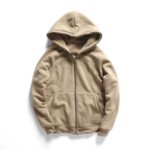 Sudadera con capucha de forro polar sólido para hombre, corte regular, transpirable, ecológica, con cremallera y logotipo personalizado, 2026 - Product Image 5