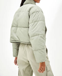 OEM Factory Prices Women's Customized Heated Eco-Friendly <b>Quilted</b> Puffer Coat Jacket Nylon Lining Waterproof Breathable Casual - Product Image 6